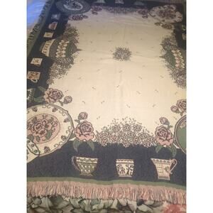 Tapestry Coffee Cups And Teapots Throw Blanket